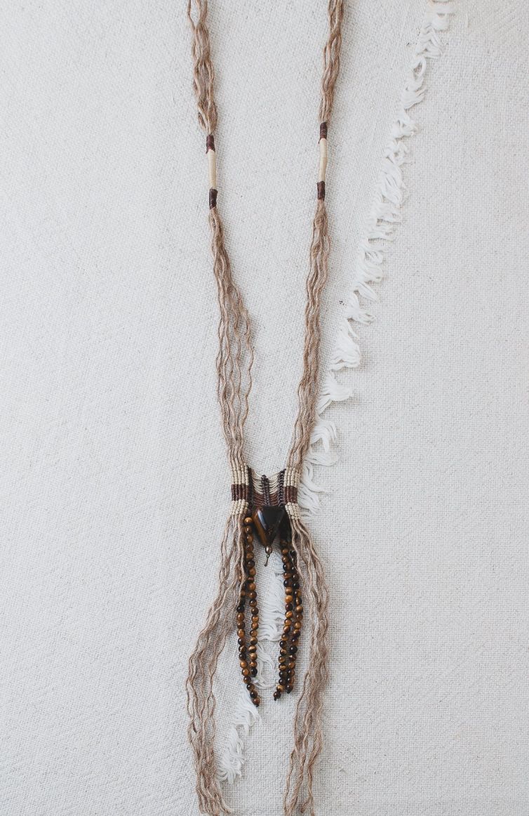 Collana in Tessitura e Pietre Dure